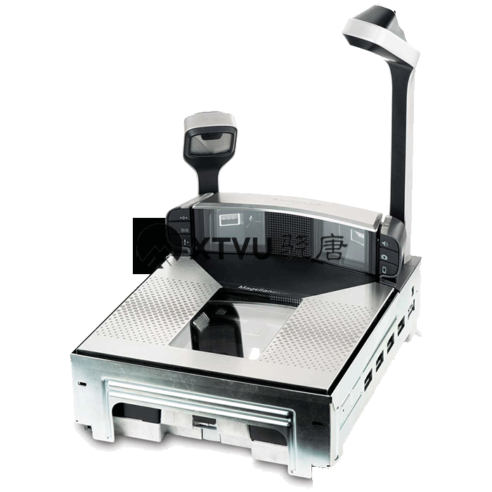 Magellan™ 9800i影像式扫描平台，机罩高度低，可以读取1D、2D和Digimarc条码、TDi还可以与TDR在同一台扫描平台共存